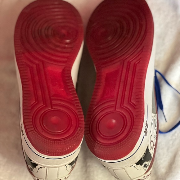 Nike Af1 Lebron Sz 12 Silver/Burgansy/Wht/Blue - Picture 4 of 4